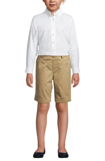 Lands' End Kids Pull On Shorts In Khaki