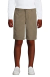 Lands' End School Uniform Girls Active Chino Shorts In Khaki