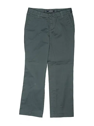 Pre-owned Lands' End Kids'  Khaki Pant In Blue