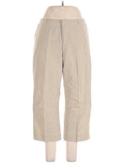 Pre-owned Lands' End Khaki Pant In Brown