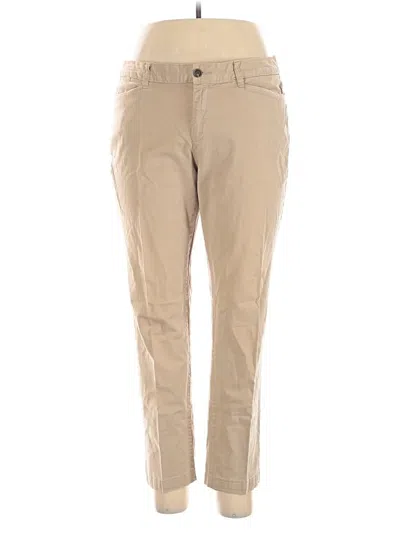 Pre-owned Lands' End Khaki Pant In Brown