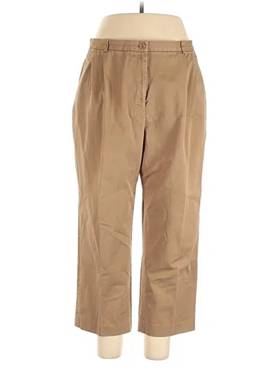 Pre-owned Lands' End Khaki Pant In Brown
