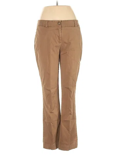 Pre-owned Lands' End Khaki Pant In Brown