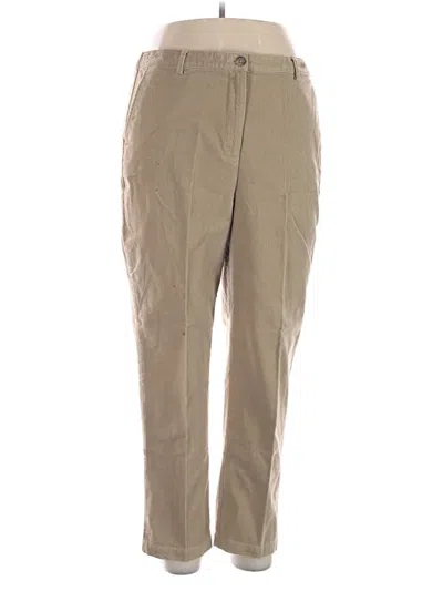 Pre-owned Lands' End Khaki Pant In Brown