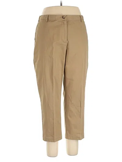 Pre-owned Lands' End Khaki Pant In Brown