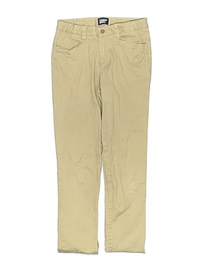 Pre-owned Lands' End Kids'  Khaki Pant In Brown