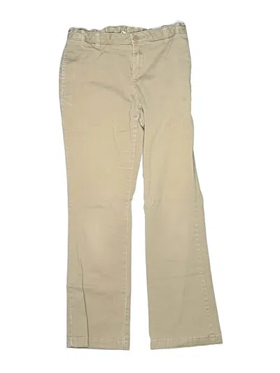 Pre-owned Lands' End Kids'  Khaki Pant In Brown