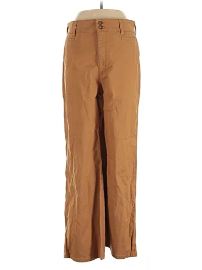 Pre-owned Lands' End Khaki Pant In Brown