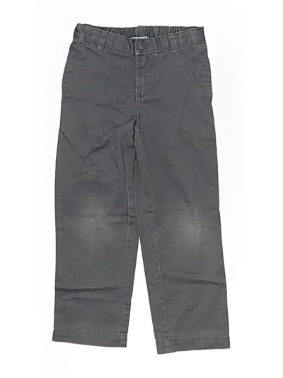 Pre-owned Lands' End Kids'  Khaki Pant In Gray