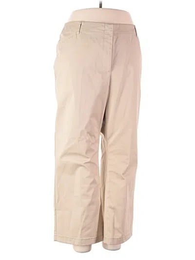 Pre-owned Lands' End Khaki Pant In Gray