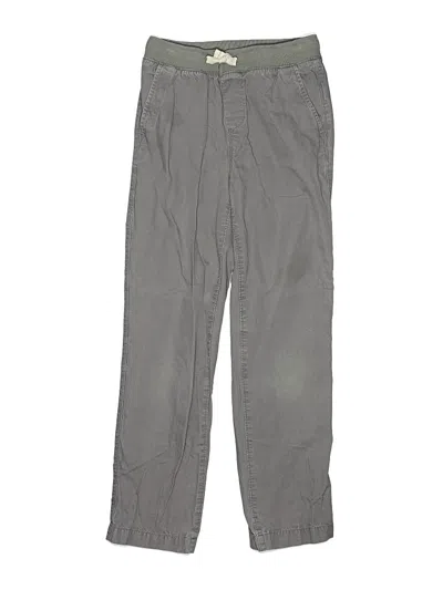 Pre-owned Lands' End Kids'  Khaki Pant In Gray