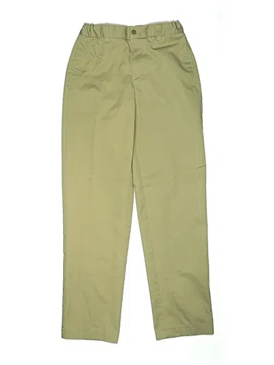 Pre-owned Lands' End Kids'  Khaki Pant In Green