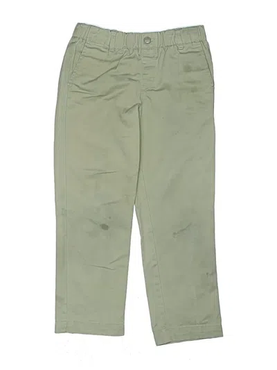 Pre-owned Lands' End Kids'  Khaki Pant In Green