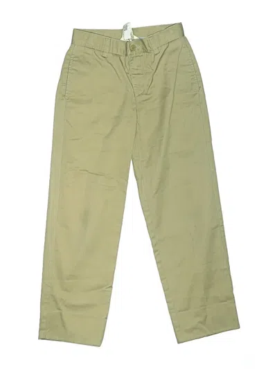 Pre-owned Lands' End Kids'  Khaki Pant In Green