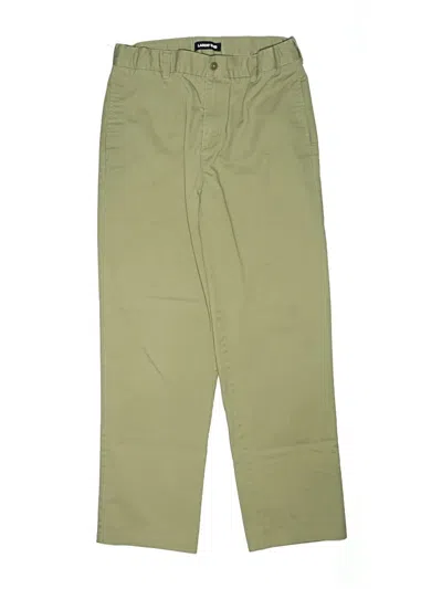 Pre-owned Lands' End Kids'  Khaki Pant In Green