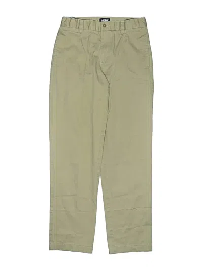 Pre-owned Lands' End Kids'  Khaki Pant In Green