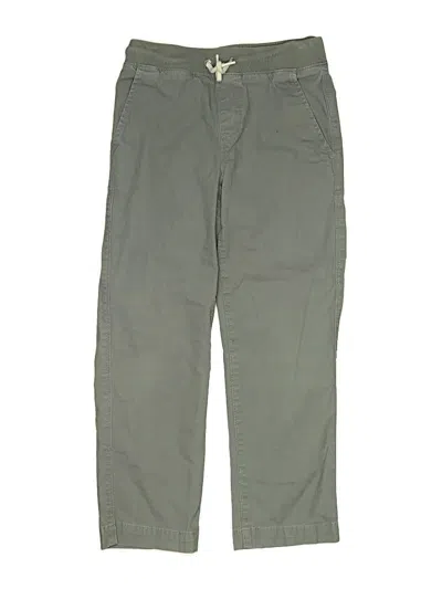 Pre-owned Lands' End Kids'  Khaki Pant In Green