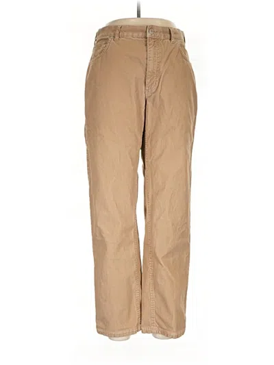Pre-owned Lands' End Khaki Pant In Tan
