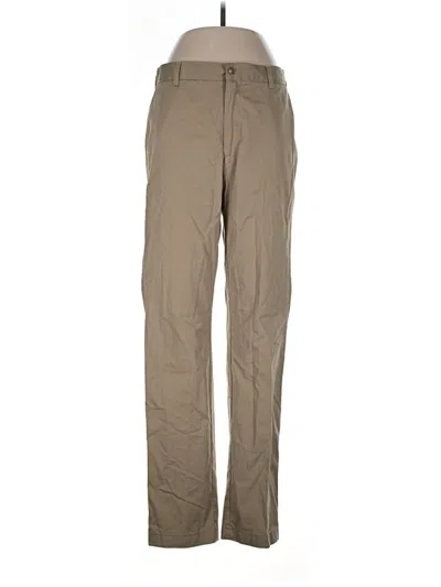 Pre-owned Lands' End Khaki Pant In Tan