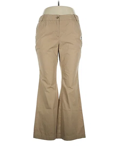 Pre-owned Lands' End Khaki Pant In Tan