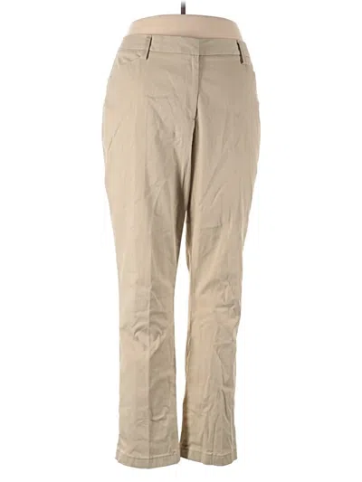 Pre-owned Lands' End Khaki Pant In Tan