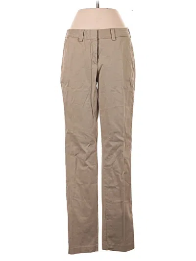 Pre-owned Lands' End Khaki Pant In Tan