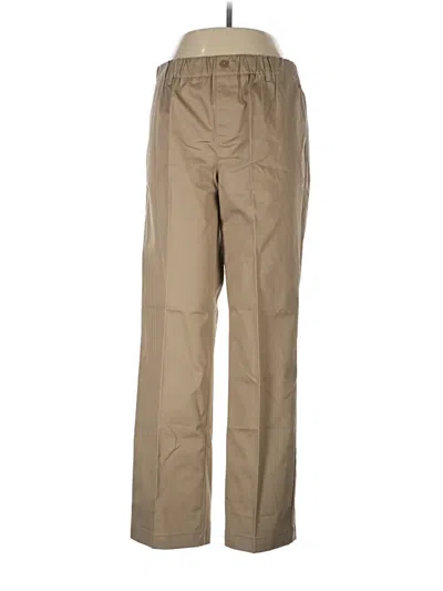 Pre-owned Lands' End Khaki Pant In Tan