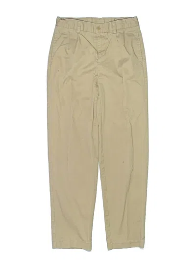 Pre-owned Lands' End Kids'  Khaki Pant In Tan