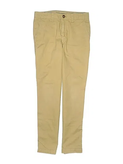 Pre-owned Lands' End Kids'  Khaki Pant In Tan
