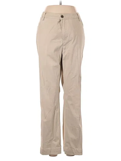 Pre-owned Lands' End Khaki Pant In Tan