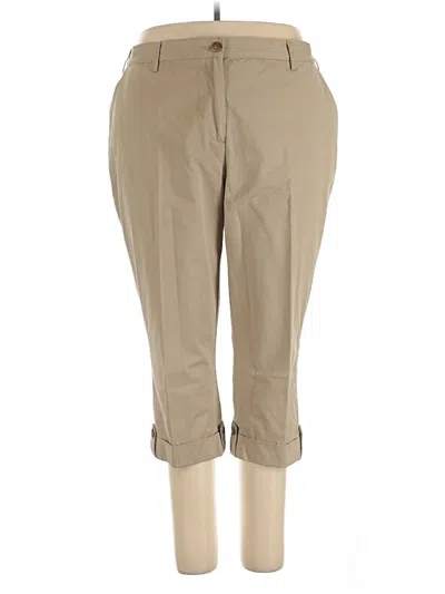 Pre-owned Lands' End Khaki Pant In Tan