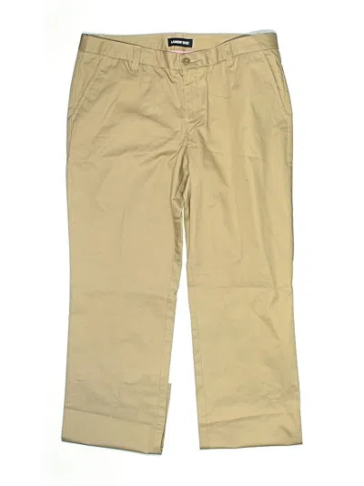 Pre-owned Lands' End Kids'  Khaki Pant In Tan