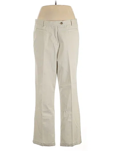 Pre-owned Lands' End Khaki Pant In Tan