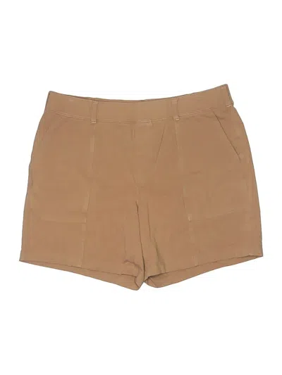 Pre-owned Lands' End Khaki Shorts In Brown