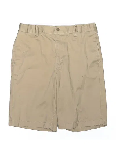 Pre-owned Lands' End Kids'  Khaki Shorts In Brown