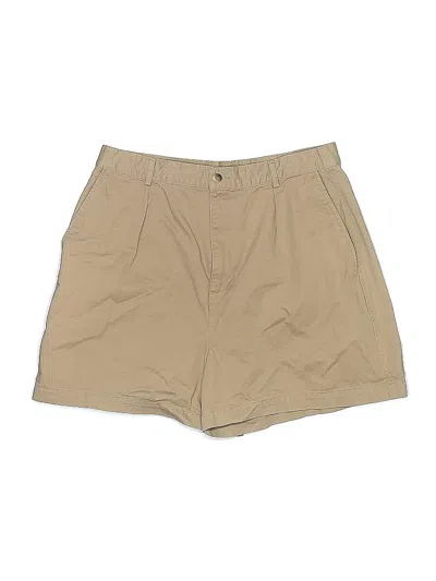 Pre-owned Lands' End Khaki Shorts In Brown