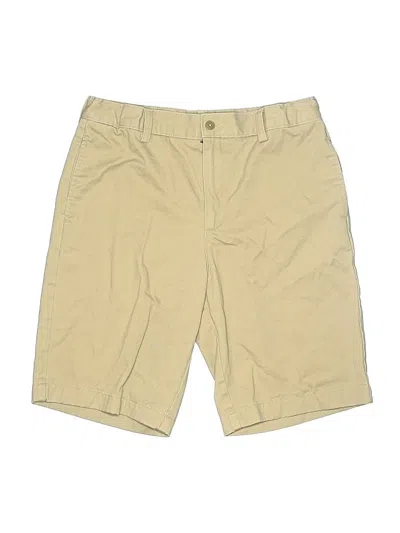 Pre-owned Lands' End Kids'  Khaki Shorts In Brown