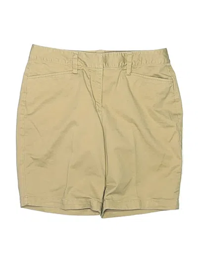 Pre-owned Lands' End Khaki Shorts In Brown