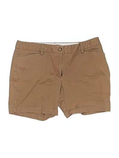 Pre-owned Lands' End Khaki Shorts In Brown