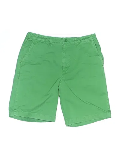 Pre-owned Lands' End Khaki Shorts In Green