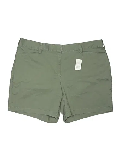 Pre-owned Lands' End Khaki Shorts In Green