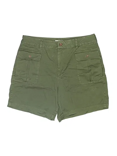 Pre-owned Lands' End Khaki Shorts In Green