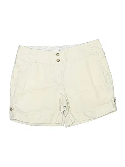 Pre-owned Lands' End Khaki Shorts In Ivory
