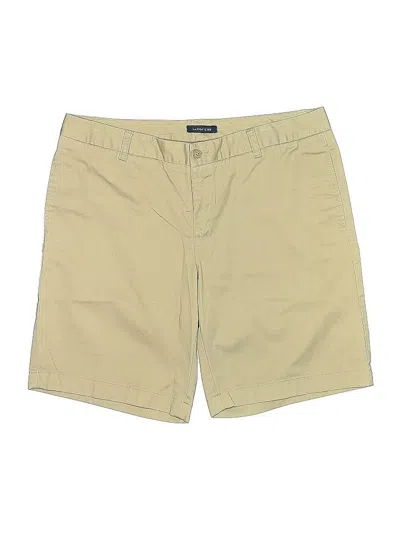Pre-owned Lands' End Khaki Shorts In Tan