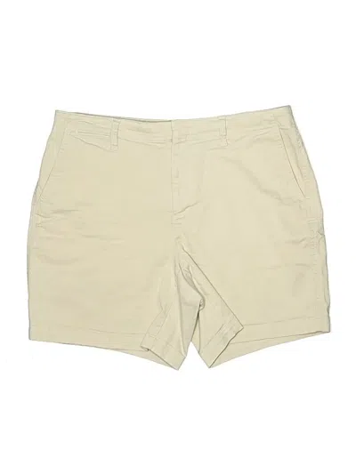 Pre-owned Lands' End Khaki Shorts In Tan