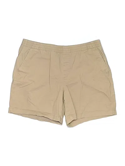 Pre-owned Lands' End Khaki Shorts In Tan