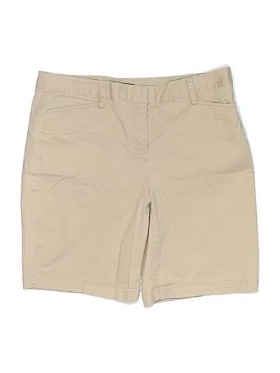 Pre-owned Lands' End Khaki Shorts In Tan