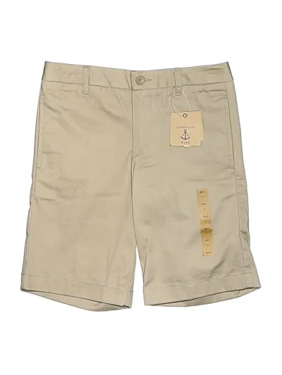 Pre-owned Lands' End Kids'  Khaki Shorts In Tan