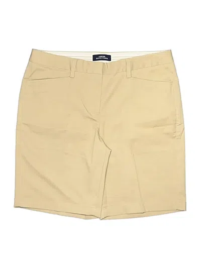 Pre-owned Lands' End Khaki Shorts In Tan
