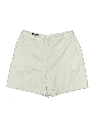 Pre-owned Lands' End Khaki Shorts In White